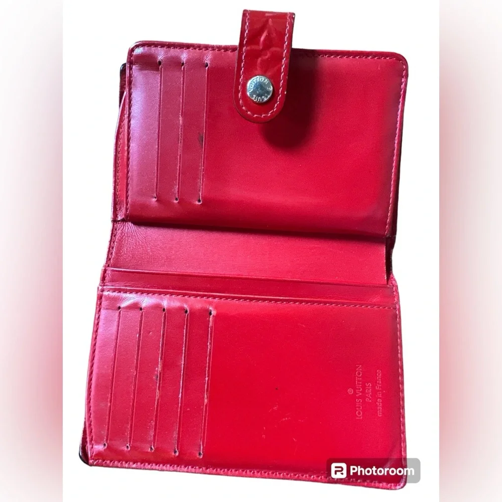 LOUIS VUITTON Red Vernis Tote, Kisslock Vernis wallet & LV Dust Bag EUC! - Picture 16 of 17